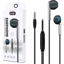 Maxi Trendy K103 3.5mm Jack Girişli Metal Nikelajlı Yüksek Ses Sporcu Kulak Içi Extra Bass Kulaklık Stereo Siyah