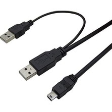 Maxi Trendy 4529 USB Y 3 Giriş Mini 5 Pin Harddisk Kablosu
