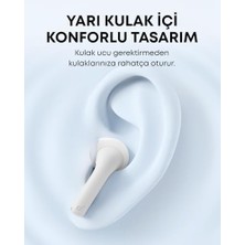 Maxi Trendy Soundcore By , K20I Kulak Içi Kulaklık, 36 Saat Çalma Süresi, Hızlı Şarj, Konforlu Uyum, Enc 2-Mikrofon ile Net Çağrılar, Özelleştirilebilir Eq, Ipx5, Bluetooth 5.3, Uygulama Kontrol, Beyaz