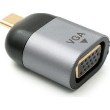 Maxi Trendy Type-C To VGA Çevirici Adaptör - Macbook ve Notebook Uyumlu USB C To VGA Adaptör S1723