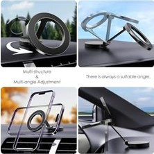 Maxi Trendy Manyetik Araç Içi Telefon Tutucu [güçlü Mıknatıslar] Titreşime Dayanıklı Magsafe ile Uyumlu Telefon Tutucu Araç Içi Telefon Tutucu Kompakt iPhone 11-15 Pro Max