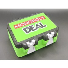 Makerlabtech Monopoly Deal Kart Kutusu - 3D Baskı Kilitli Kart Saklama ve Taşıma Kutusu