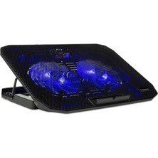 Maxi Trendy M40 Gaming Laptop Soğutucu Notebook Standı, Mavi Led,14-15.6-17 Inch Uyumlu, 2 Fan, 2 USB
