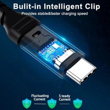 Maxi Trendy Special 100W Type C To Type C 2 Metre Örgülü Hızlı Şarj Kablosu Yct-02
