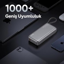 Maxi Trendy 20000MAH 130W LED Ekranlı Usb-A + Type-C Kablolu Powerbank Taşınabilir Hızlı Şarj Cihazı