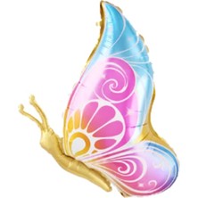Lotus Party Gold Kelebek Folyo Balon - Kelebek Folyo Balon