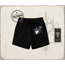 Tarzsokak Unisex R Spider Unisex Şort Beyaz
