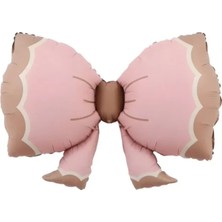 Lotus Party Retro Pembe Kurdele Balon - Retro Pembe Fiyonk Folyo Balon