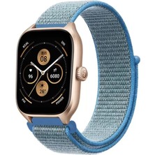 Sh Newface Watch 22MM Hasırlı Cırtcırtlı Kordon - Turkuaz Najmaddin