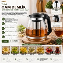 EkoAlışverişDünyam Cam Demlik 700ML (5510)