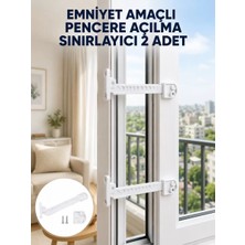 Hep Emniyet Amaçlı Pencere Açılma Sınırlayıcı Aparat 2 Adet Yeni Nesil Najmaddin