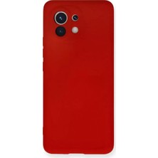Sh Newface Xiaomi Mi 11 Kılıf Nano Içi Kadife Silikon - Kırmızı Najmaddin