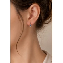 Argentum Concept 925 Ayar Gümüş Damla Figürlü Rose Minimal Küpe - K024101