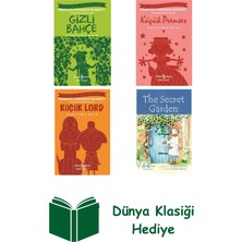 İş Bankası Kültür Yayınları Frances Hodgson Burnett 4 Kitap Seti + Dünya Klasiği Hediye