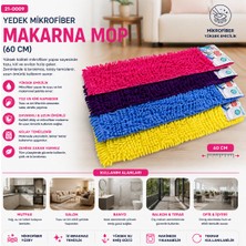 EkoAlışverişDünyam 60CM.YEDEK Mikrofiber Renkli Makarna Mop (5510)