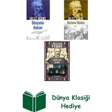 İthaki Yayınları Jules Verne 3 Kitap Seti + Dünya Klasiği Hediye