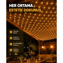 Poyraz Market Dekoratif File LED Işık Ağ Tasarımlı Ortam Aydınlatma Süs Lambası