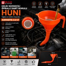 EkoAlışverişDünyam Çelik Süzgeçli Spiralli Huni Sabit Borulu 2.2lt (5510)