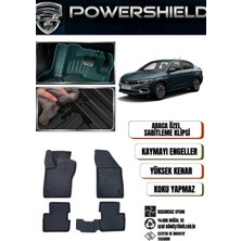 POWERSHIELD  Fiat Egea  Sedan 2015 ve Sonrası Uyumlu Araca Özel Premium 5D Havuzlu Oto Paspas Takımı