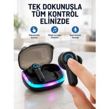 MiraLive Bluetooth 5.4 Tws Kablosuz Kulaklık Quad Enc Mikrofonlu Rgb Şarj Kutulu Hd Ses