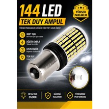 İyem Tüm Araçlara Uyumlu Tek Duy 144 LED Ampul Güçlü Işık - 2 Adet
