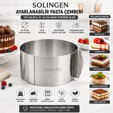 EkoAlışverişDünyam Ayarlanabilir Metal Kek Kalıp 16-34CM (5510)