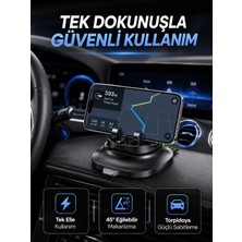 sbodurhome  Gizlenebilir Telefon Numaralı Araç Içi Telefon Tutucu Torpido Üstü Telefon Standı