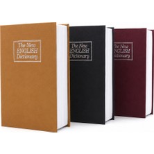 EkoAlışverişDünyam BÜYÜK=180X115X55MM Kitap Modeli Kilitli Kasa - Kumbara Renkli (5510)