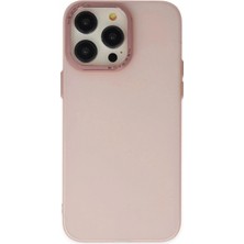 Marsilyan™- Apple Iphone 13 Pro Max Kılıf Modos Metal Kapak - Pembe