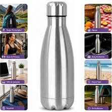 Svoria Store SN-25714 Şişe Tipi 1000 Ml. Paslanmaz Çelik Termos