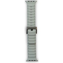 sbodurhome Apple Watch 42MM Magnus Mıknatıslı Silikon Kordon - Gri
