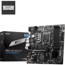 MSI Msı Pro B760M-P Ddr5 HDMI Dp Pcıe 16X V4.0 1700P Matx