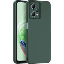 Sh Newface Xiaomi Redmi Note 12 Pro 5g Kılıf Nano Içi Kadife Silikon - Koyu Yeşil Najmaddin