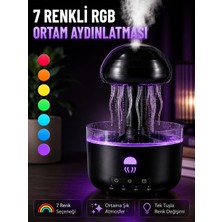 Hsc Bilişim Dekoratif Denizanası Efektli Hava Nemlendirici Rgb Gece Lambalı Ultrasonik Buhar Cihazı