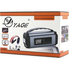 EkoAlışverişDünyam Çok Fonksiyonlu Oto - Araç Takviye Set Taşınabilir 120W Dijital Ekran Powerbank Özellik - Fener - Cob - Pusula YG-898 (5510)