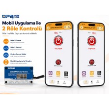 Opax RELAY-572 Cep Telefonu ve Mobil Uygulama ile Kapı ve Bariyer Açma Modülü