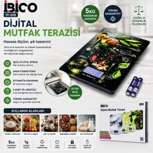 EkoAlışverişDünyam Cam Mutfak Tartısı Terazi LCD Ekran 5kg/1gr Pilli Gr/oz/ml/ıb Ölçüm İ11-028 (5510)