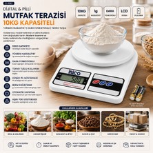 EkoAlışverişDünyam Dijital - Pilli Mutfak Terazisi Tartı 10KG / 1gr (5510)