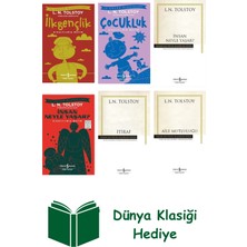 İş Bankası Kültür Yayınları Lev Nikolayeviç Tolstoy 6 Kitap Seti + Dünya Klasiği Hediye