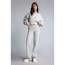 Defacto  Kadın Eşofman Alt E0628AX/GR210 Grey Melange