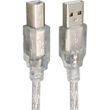 Hakay 1,5 Metre Uzunlukta Şeffaf USB Yazıcı Kablosu