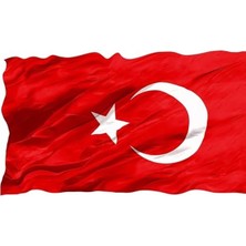Hakay Türk Bayrağı, Kalın Alpaka Kumaş, Dayanıklı ve Çift Dikişli