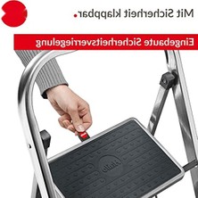 Hakay Alüminyum Katlanır Merdiven - 3 Basamaklı, 150 kg Taşıma Kapasitesi
