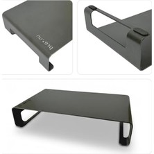 Hakay Siyah Renkli Masaüstü Monitör Yükseltici, Ergonomik Tasarım
