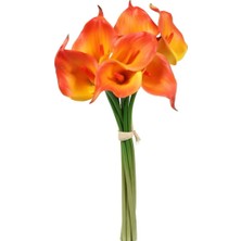 Omelas Yapay Calla Galla Gala Çiçeği Turuncu 35 Cm.