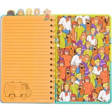 Hakay Warner Bros Scooby Doo Spiral Notebook With Character Tabs Featuring Scooby Doo, Shaggy, Daphne, Velma, And Fred, 8" x 5" Koleksiyon Figür Yetişkinler ve Çocuklar