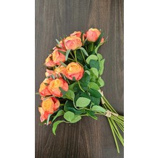 Omelas Yapay Turuncu Gül Buketi 36 Cm.