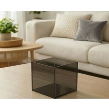 Trend Pleksi Çok Amaçlı Transparan Füme Pleksi Kutu (15CM x 15CM x 15CM)