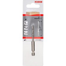 Hakay Altıgen Şaftlı Ahşap Matkap Ucu, 3X74 mm Ölçüsünde