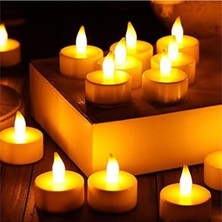Hakay LED Mum A Kalite Premium 10 Adet Model Işıklı Tealight Piller Dahil